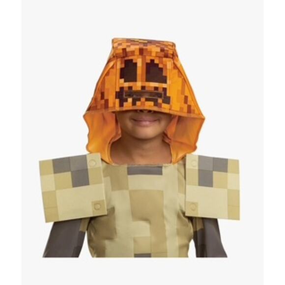 NWT- Minecraft Husk Jack O'lantern Costume, Hooded Jumpsuit Costume- Medium - Picture 3 of 7